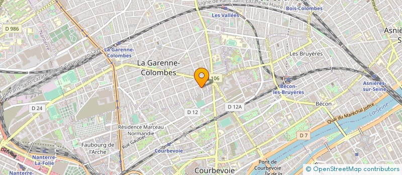 localisation de l'entreprise CR2E à LA GARENNE-COLOMBES