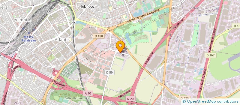 localisation de l'entreprise CR2M à MASSY