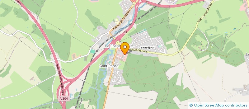 localisation de l'entreprise CR2M INVEST  LA FRANCHEVILLE