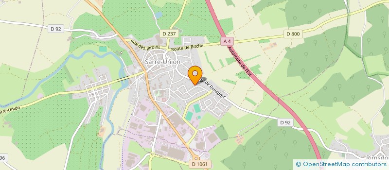 localisation de l'entreprise CR2S  SARRE-UNION