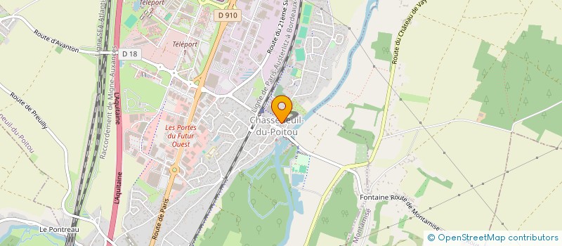 localisation de l'entreprise CR3A'TYPIK  CHASSENEUIL-DU-POITOU