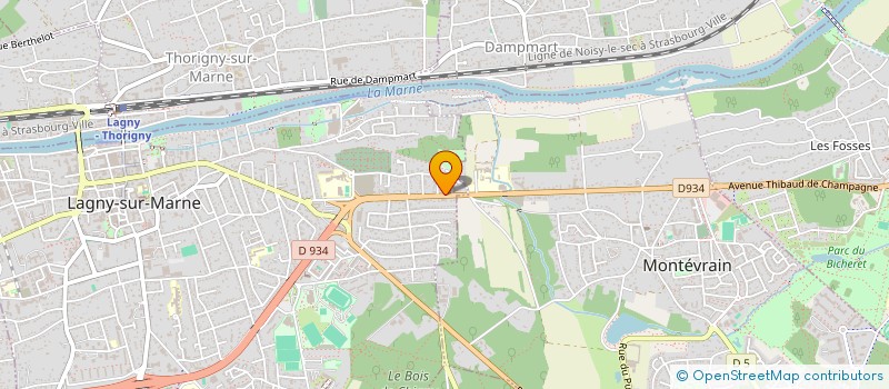 localisation de l'entreprise CR5  LAGNY-SUR-MARNE