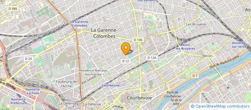 localisation de l'entreprise CRA  COURBEVOIE