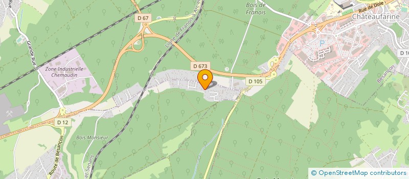 localisation de l'entreprise CRAB  GRANDFONTAINE