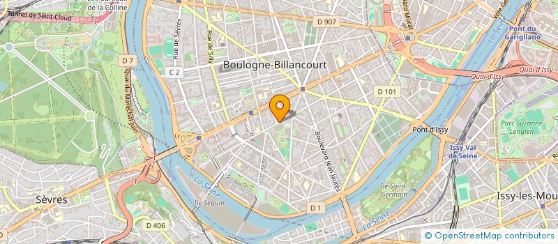 localisation de l'entreprise CRAB(CREATION RENOVATION AGENCEMENT BTP) à BOULOGNE-BILLANCOURT