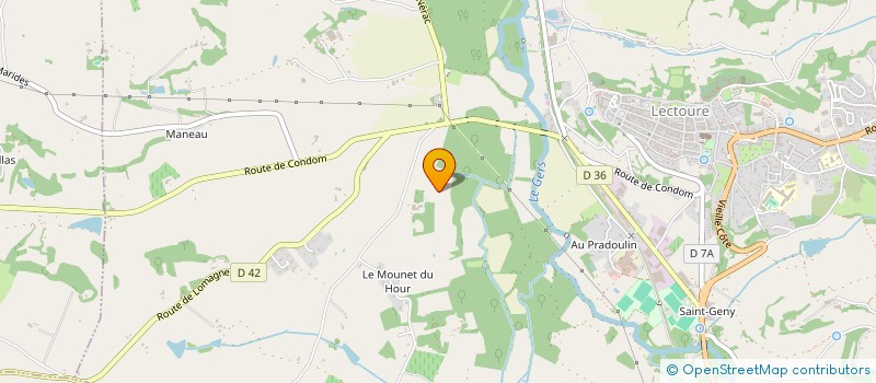 localisation de l'entreprise CRABE  LECTOURE