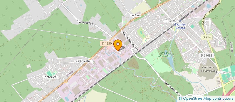 localisation de l'entreprise CRABI SARL à CESTAS