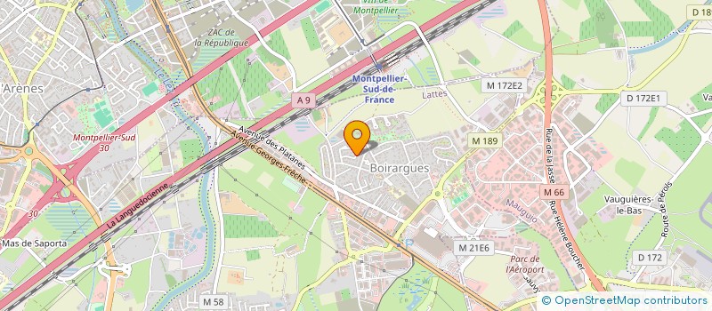 localisation de l'entreprise CRABOS à LATTES