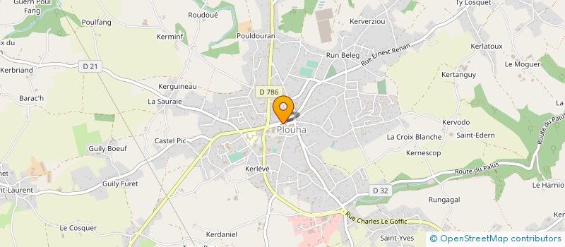 localisation de l'entreprise CRABOUILLET  PLOUHA