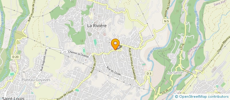 localisation de l'entreprise CRAC  SAINT-LOUIS