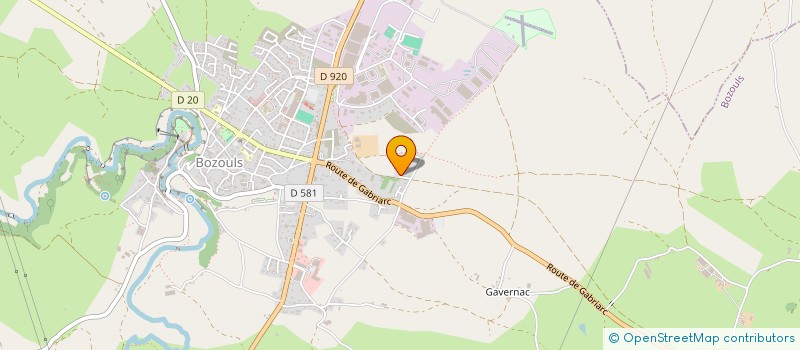 localisation de l'entreprise CRAC  BOZOULS