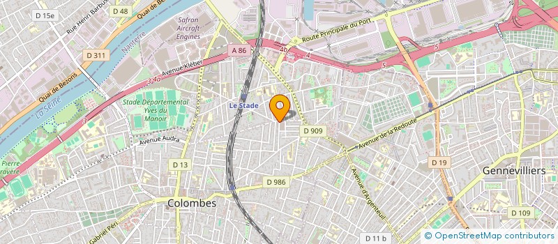 localisation de l'entreprise CRAC SOLS INDUSTRIELS à COLOMBES