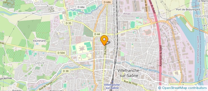 localisation de l'entreprise CRACK à VILLEFRANCHE-SUR-SAONE