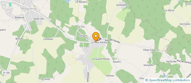 localisation de l'entreprise CRACK' D'OR  MALGUENAC