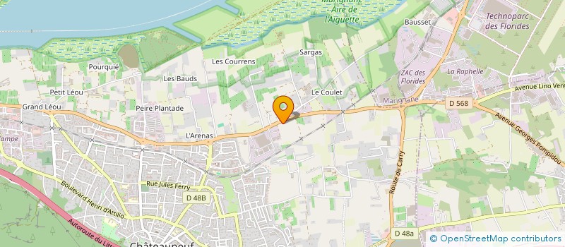 localisation de l'entreprise CRACKY à CHATEAUNEUF-LES-MARTIGUES