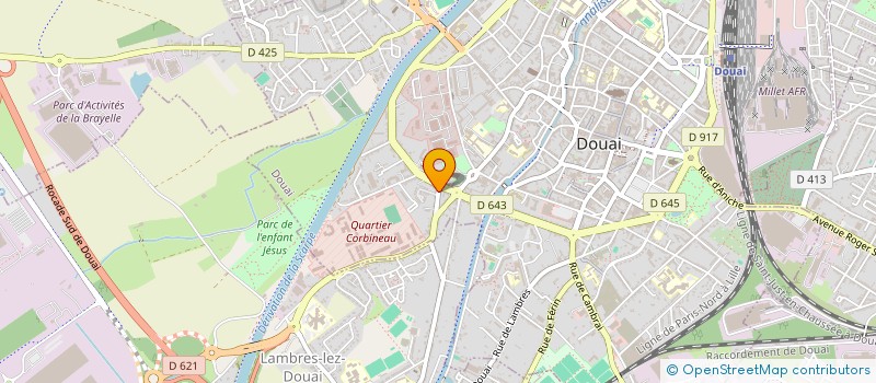 localisation de l'entreprise CRACRA ET MOMO PRODUCTIONS à DOUAI