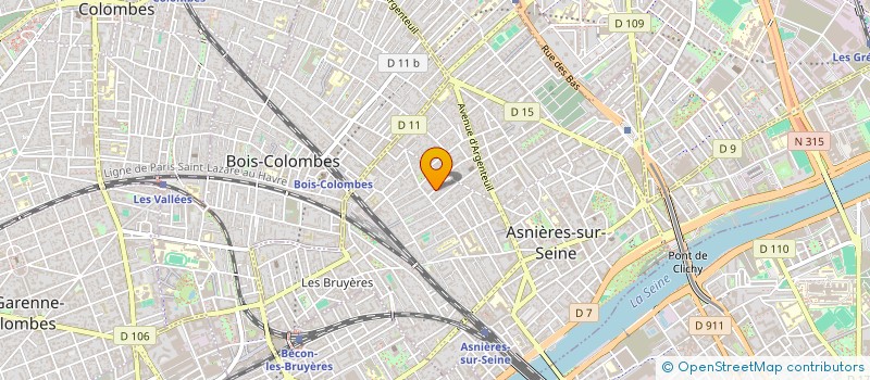 localisation de l'entreprise CRADICK HALL ASSOCIATES S.A.R.L  ASNIERES-SUR-SEINE