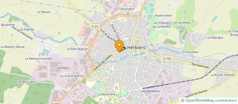 localisation de l'entreprise CRAF INDUSTRIES à LES HERBIERS