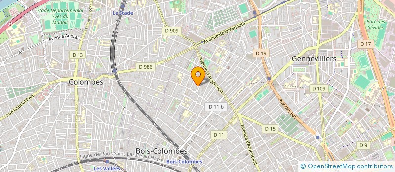 localisation de l'entreprise CRAFTLAND à BOIS-COLOMBES