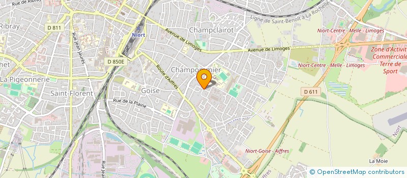 localisation de l'entreprise CRAFTY-APP à NIORT