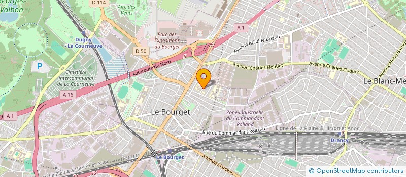 localisation de l'entreprise CRAID à LE BOURGET