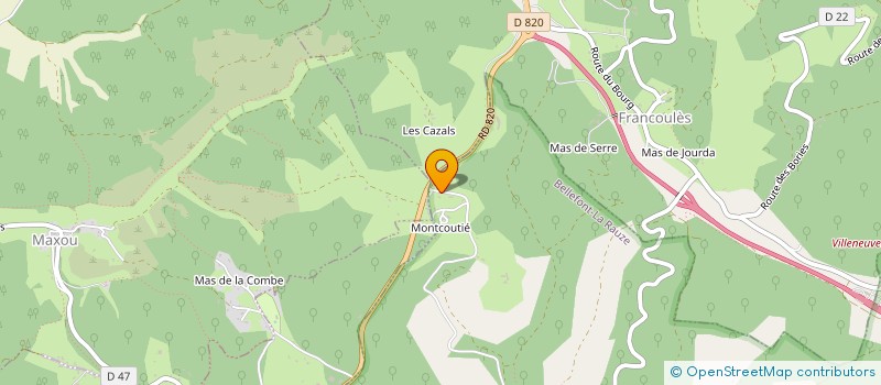 localisation de l'entreprise CRAIS  BELLEFONT-LA RAUZE