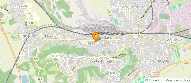 localisation de l'entreprise CRAK à LAON