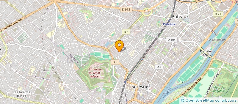 localisation de l'entreprise CRAM à SURESNES