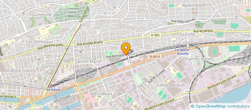 localisation de l'entreprise CRAM  LE HAVRE