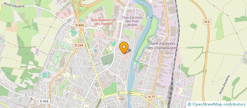 localisation de l'entreprise CRAM AGRICOLES à AUXERRE