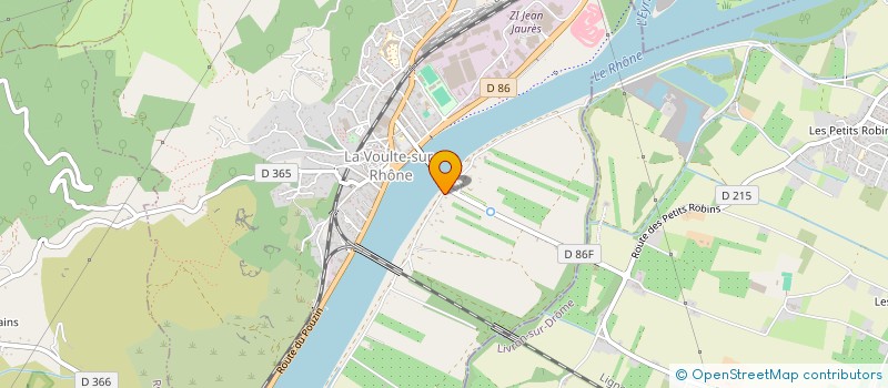 localisation de l'entreprise CRAM PRODUCTION  LA VOULTE-SUR-RHONE