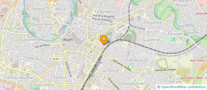 localisation de l'entreprise CRAMBE  NIORT