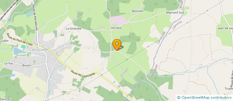 localisation de l'entreprise CRAMGAUS  LARUSCADE