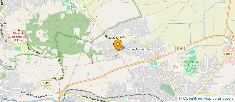 localisation de l'entreprise CRAMOIS RIOM  RIOM