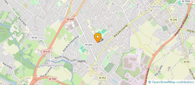 localisation de l'entreprise CRAN  HEM