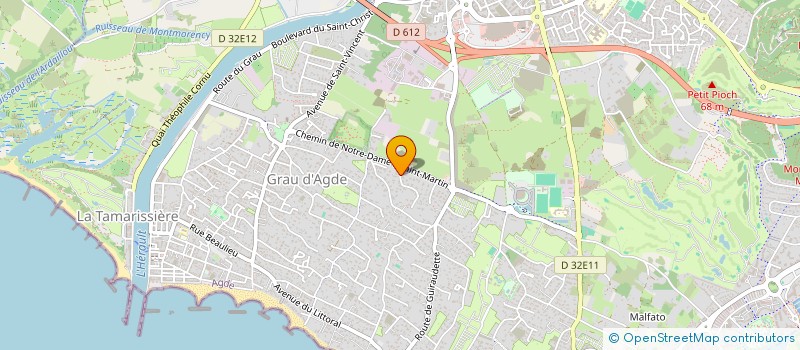 localisation de l'entreprise CRANS 255  AGDE
