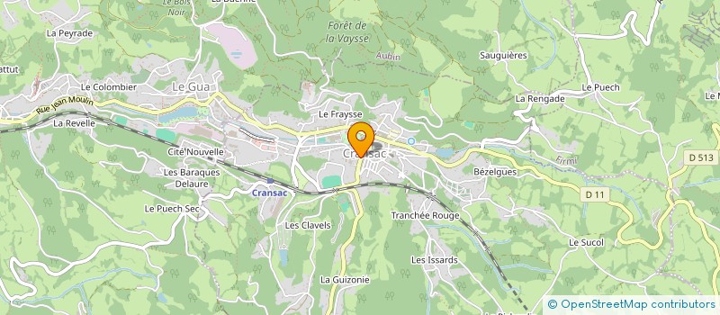 localisation de l'entreprise CRANS'4L à CRANSAC