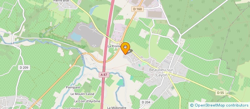 localisation de l'entreprise CRANVESMURS  BEAULIEU-SUR-LAYON