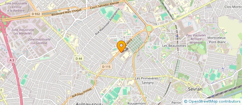 localisation de l'entreprise CRAO 93  AULNAY-SOUS-BOIS