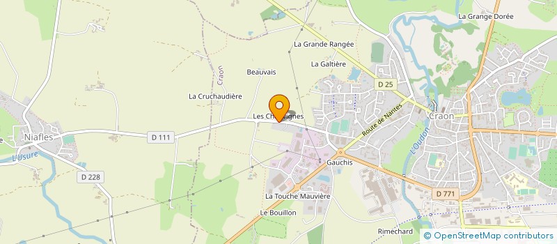 localisation de l'entreprise CRAON à CRAON