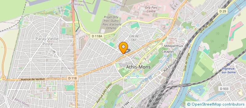localisation de l'entreprise CRAP à ATHIS-MONS