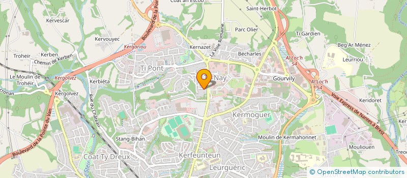 localisation de l'entreprise CRAPAHUTE à QUIMPER