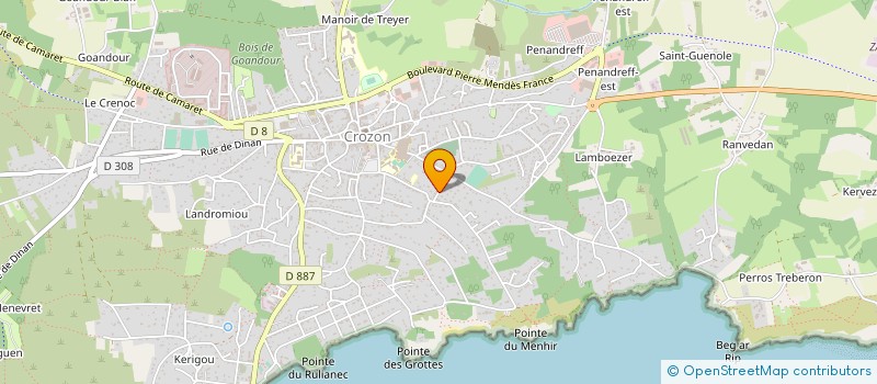 localisation de l'entreprise CRAPATO ELASTO  CROZON