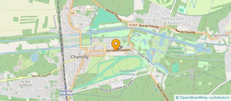 localisation de l'entreprise CRAPEAU à CHANTILLY