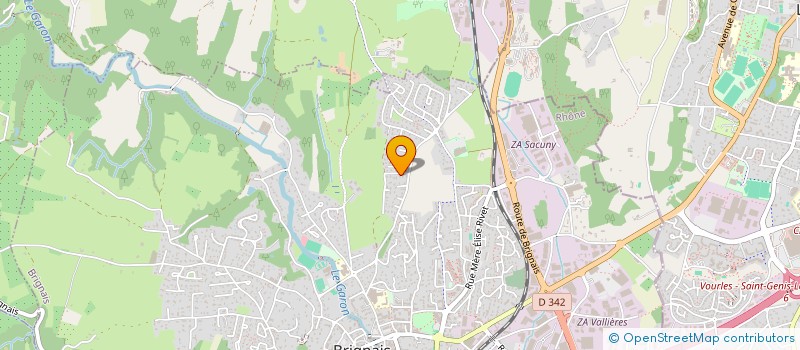 localisation de l'entreprise CRAPEC à BRIGNAIS