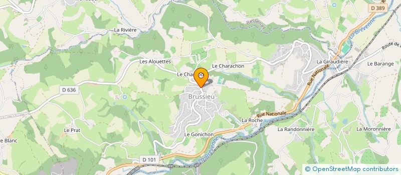 localisation de l'entreprise CRAPET  BRUSSIEU