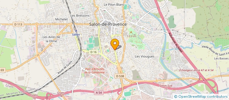 localisation de l'entreprise CRAPONNE PRODUCTION à SALON-DE-PROVENCE