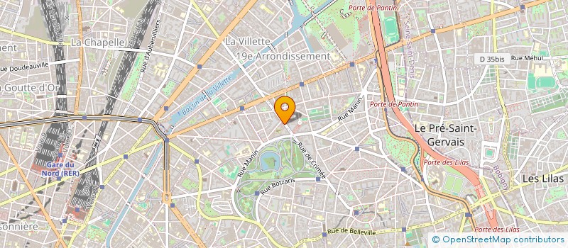 localisation de l'entreprise CRASA PRODUCTIONS - CENTRE POUR LA PROMOTION DE LA CULTURE SARDE A L'ETRANGER  PARIS