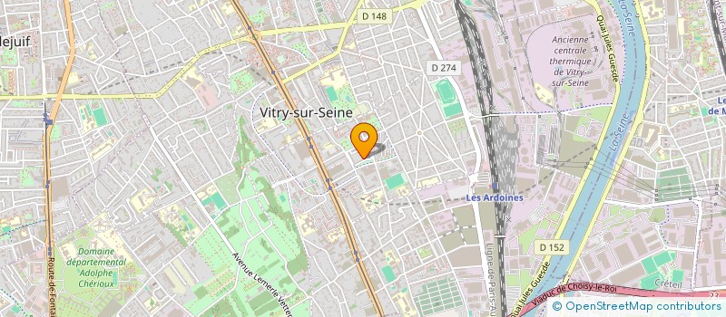 localisation de l'entreprise CRASH 29  VITRY-SUR-SEINE