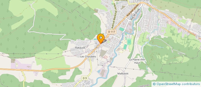localisation de l'entreprise CRASH-TEST à LAVELANET